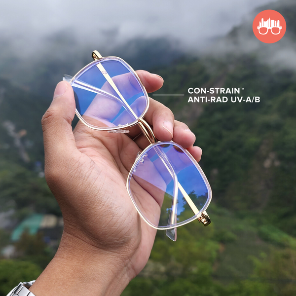 MetroSunnies August Specs (Nude) / Con-Strain Blue Light / Anti-Radiation Computer Eyeglasses