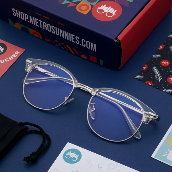 MetroSunnies Bonnie Specs (Clear) / Con-Strain Blue Light / Versairy / Anti-Radiation Eyeglasses