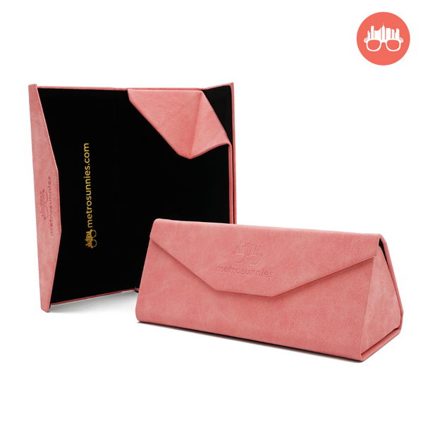 MetroSunnies Caddy Foldable Case Holder (Pink) / Eyewear Case Holder for Sunnies and Specs