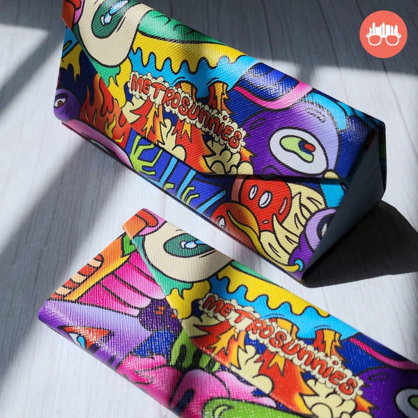 MetroSunnies Caddy Space Designer Foldable Case for Sunnies and Specs Eyewear Accessories