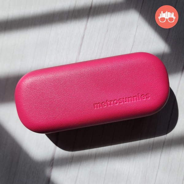 MetroSunnies Charm Hard Case Holder (Hot Pink) / Eyewear Case Holder for Sunnies and Specs