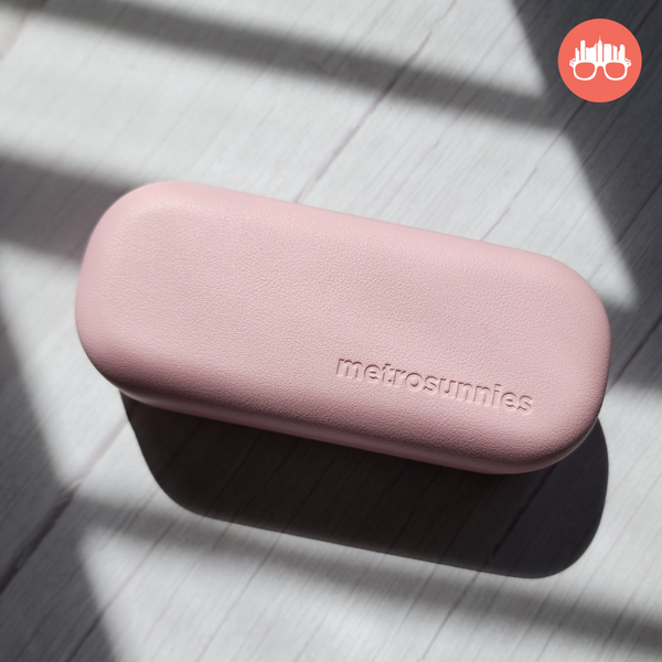 MetroSunnies Charm Hard Case Holder (Rose) / Eyewear Case Holder for Sunnies and Specs