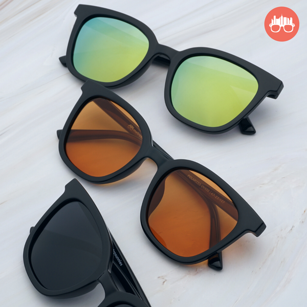 MetroSunnies Dewey Sunnies (Tiger) / Polarized Sunglasses UV400 / Fashion Eyewear for Men and Women