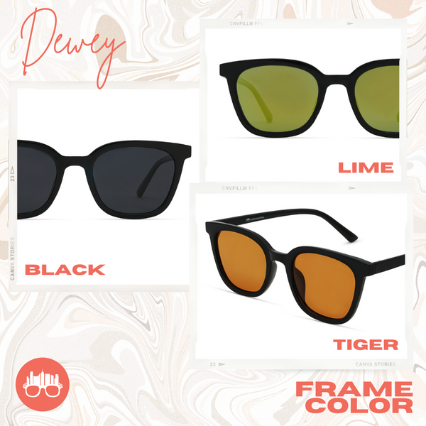 MetroSunnies Dewey Sunnies (Tiger) / Polarized Sunglasses UV400 / Fashion Eyewear for Men and Women