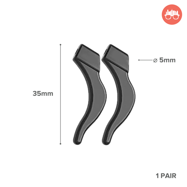 MetroSunnies Eyeglass Ear Grip Temple Tip Sleeve Anti-Slip Soft Silicone Retainers Eyewear Hook Holder Accessories