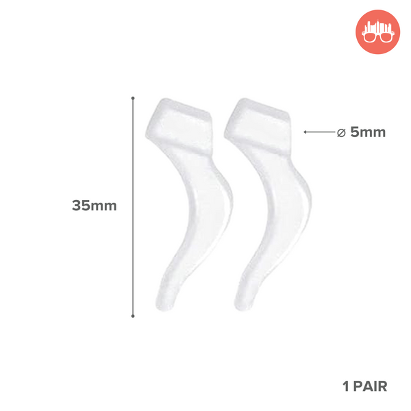 MetroSunnies Eyeglass Ear Grip Temple Tip Sleeve Anti-Slip Soft Silicone Retainers Eyewear Hook Holder Accessories