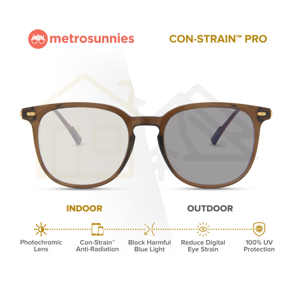 MetroSunnies Ezra Specs (Moss) / Con-Strain Blue Light / Anti-Radiation Computer Eyeglasses