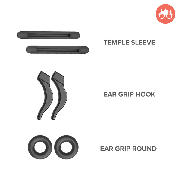 MetroSunnies Eyeglass Ear Grip Temple Tip Sleeve Anti-Slip Soft Silicone Retainers Eyewear Hook Holder Accessories