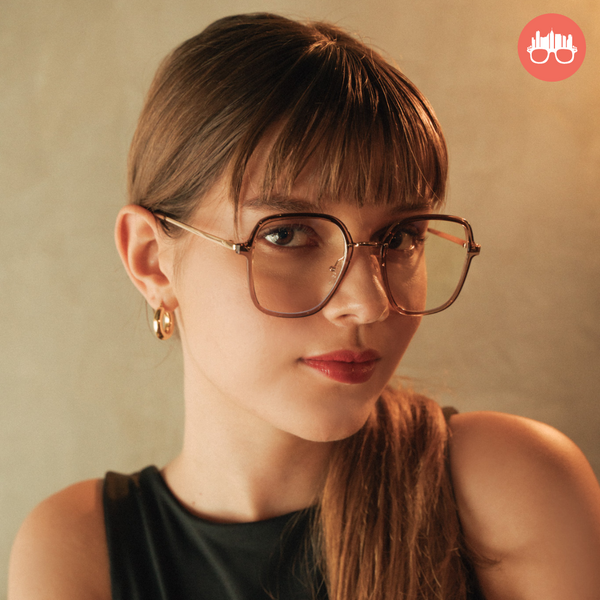 MetroSunnies Hanni Specs (Nude) Con-Strain Anti Radiation Eyeglasses Women Men Blue Light Eyewear
