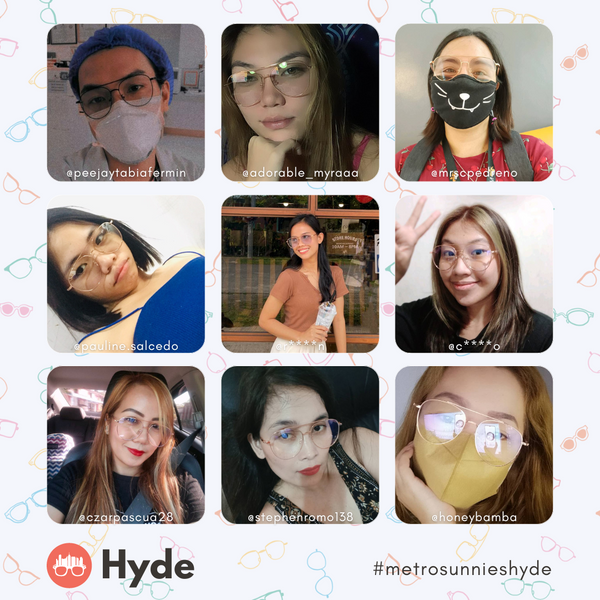 MetroSunnies Hyde Specs (Rose Gold) / Con-Strain Blue Light / Anti-Radiation Computer Eyeglasses