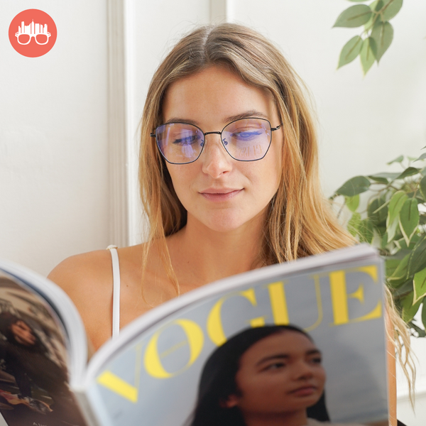MetroSunnies Ivy Specs (Rose Gold) / Con-Strain Blue Light / Anti-Radiation Computer Eyeglasses