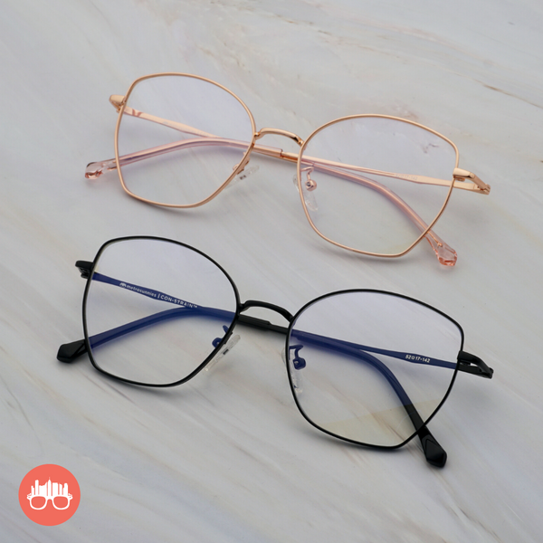 MetroSunnies Ivy Specs (Black) / Con-Strain Blue Light / Anti-Radiation Computer Eyeglasses
