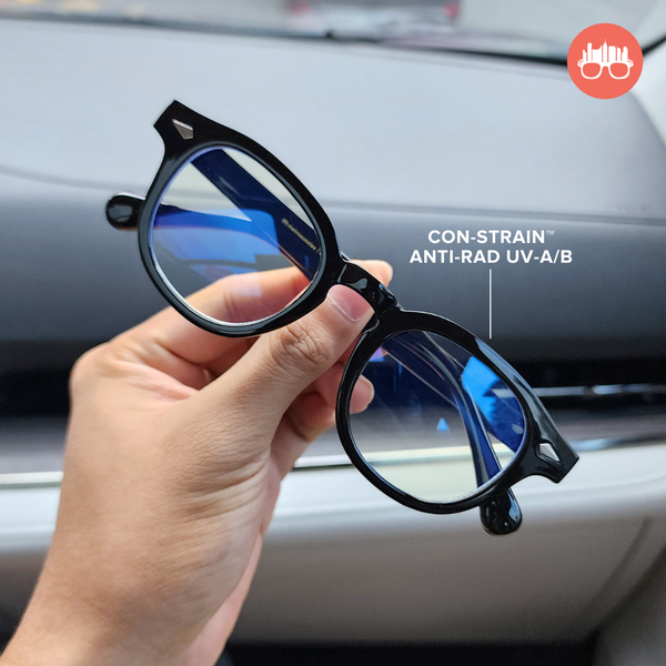 MetroSunnies Johnny Specs (Clear) Con-Strain Anti Radiation Eyeglasses Women Men Blue Light Eyewear