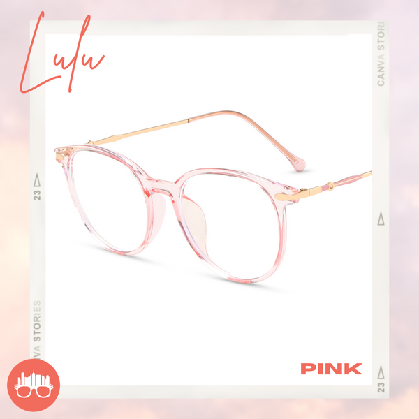 MetroSunnies Lulu Specs (Pink) / Con-Strain Blue Light / Versairy / Anti-Radiation Eyeglasses