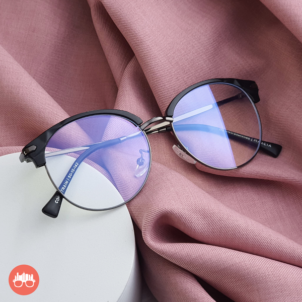 MetroSunnies Marcia Specs (Gray) / Con-Strain Blue Light / Anti-Radiation Computer Eyeglasses