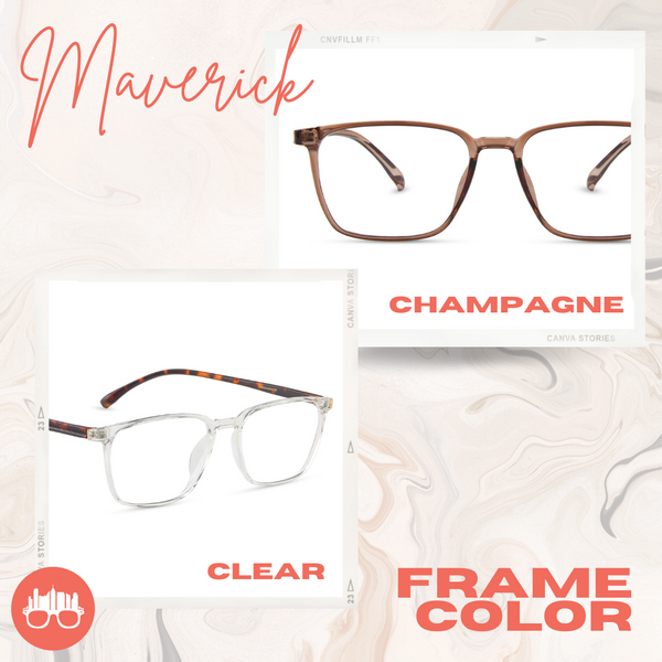 MetroSunnies Maverick Specs (Clear) / Con-Strain Blue Light / Anti-Radiation Computer Eyeglasses