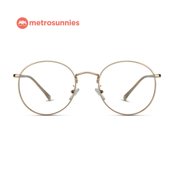 MetroSunnies Merrit Specs (Rose Gold) / Replaceable Lens / Eyeglasses for Men and Women
