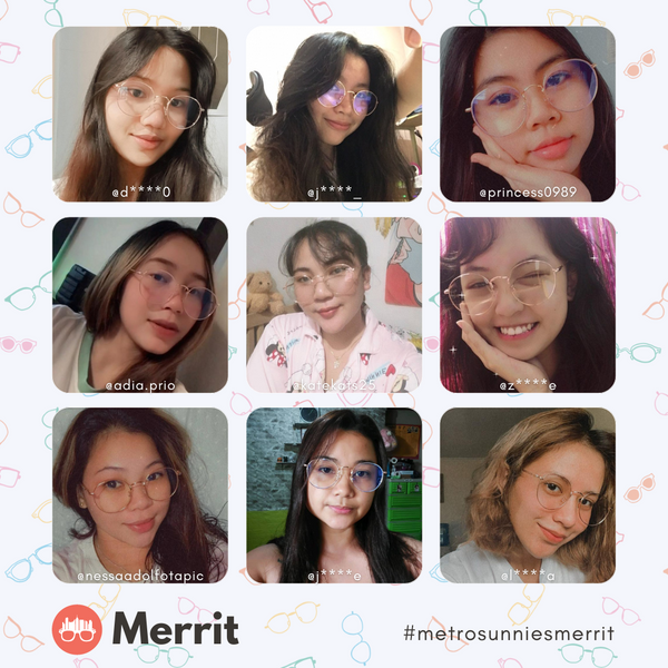 MetroSunnies Merrit Specs (Rose Gold) / Replaceable Lens / Eyeglasses for Men and Women