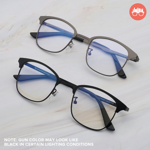 MetroSunnies Michael Specs / Replaceable Lens / Eyeglasses for Men and Women