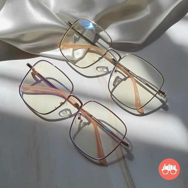 MetroSunnies Oslo Specs (Silver) / Con-Strain Blue Light / Anti-Radiation Computer Eyeglasses
