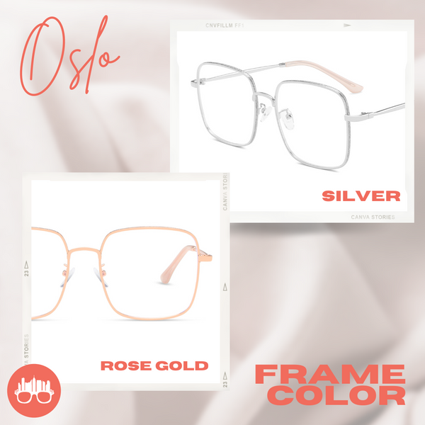 MetroSunnies Oslo Specs (Silver) / Con-Strain Blue Light / Anti-Radiation Computer Eyeglasses