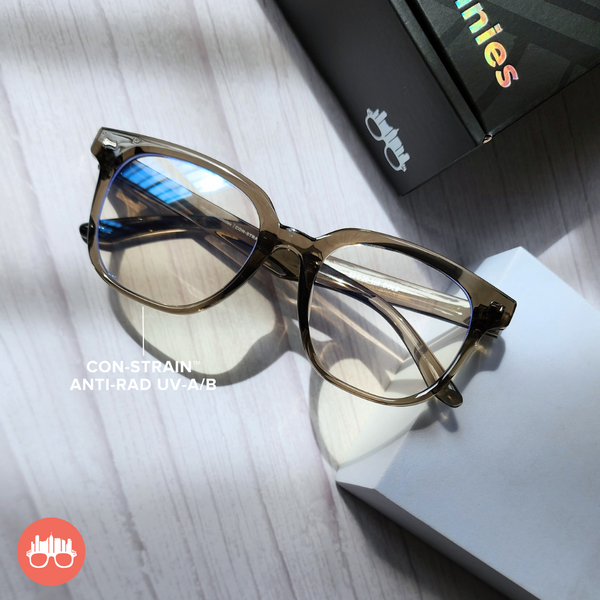 MetroSunnies Percey Specs (Black) Con-Strain Anti Radiation Eyeglasses Women Men Blue Light Eyewear