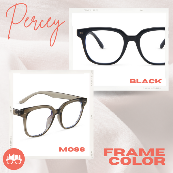 MetroSunnies Percey Specs (Black) Con-Strain Anti Radiation Eyeglasses Women Men Blue Light Eyewear