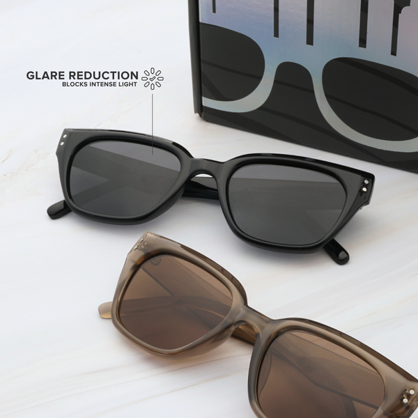 MetroSunnies Riley Sunnies (Brown) / Polarized Sunglasses UV400 / Fashion Eyewear for Men and Women