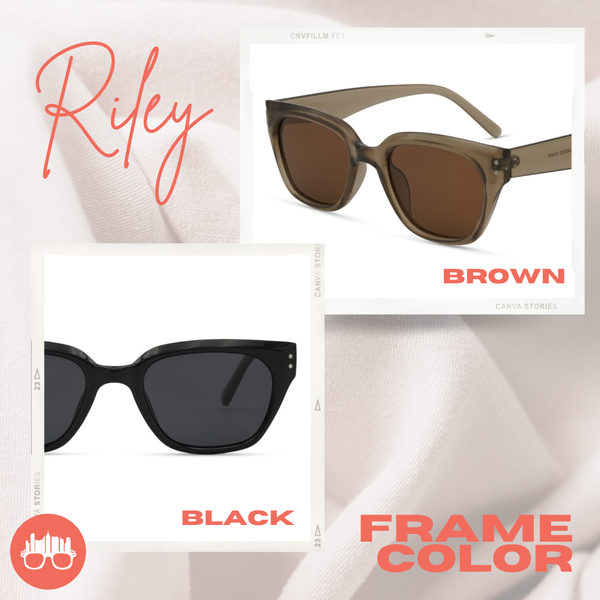 MetroSunnies Riley Sunnies (Brown) / Polarized Sunglasses UV400 / Fashion Eyewear for Men and Women