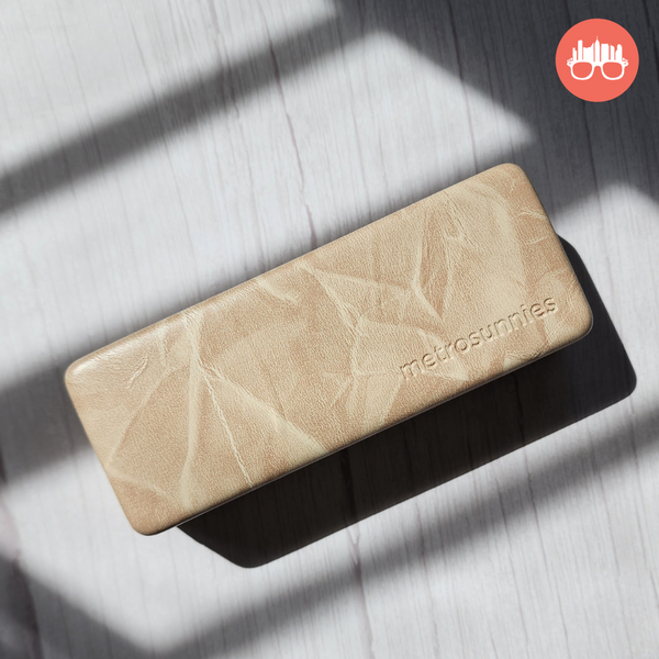 MetroSunnies Ripple Hard Case Holder (Nude) / Eyewear Case Holder for Sunnies and Specs