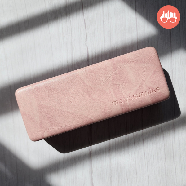 MetroSunnies Ripple Hard Case Holder (Salmon) / Eyewear Case Holder for Sunnies and Specs