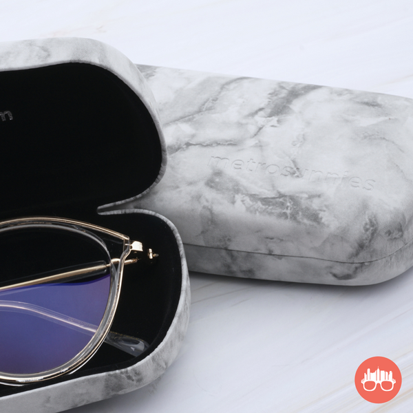MetroSunnies Safe Hard Case Holder (Gray) / Eyewear Case Holder for Sunnies and Specs
