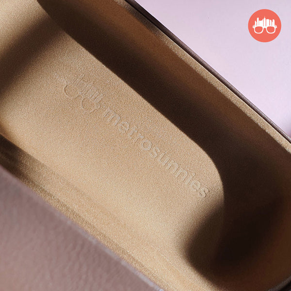 MetroSunnies Tate Hard Case Holder (Nude) / Eyewear Case Holder for Sunnies and Specs