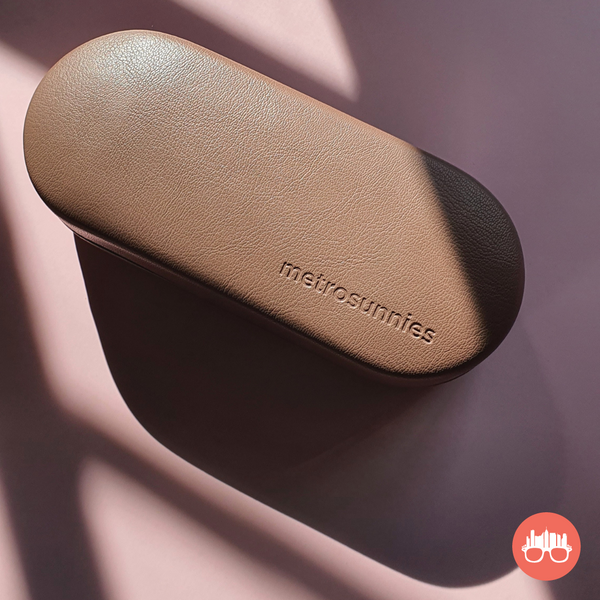 MetroSunnies Tate Hard Case Holder (Nude) / Eyewear Case Holder for Sunnies and Specs
