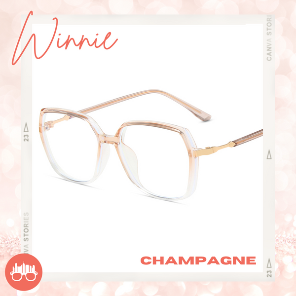 MetroSunnies Winnie Specs (Champagne) / Con-Strain Blue Light / Versairy / Anti-Radiation Eyeglasses