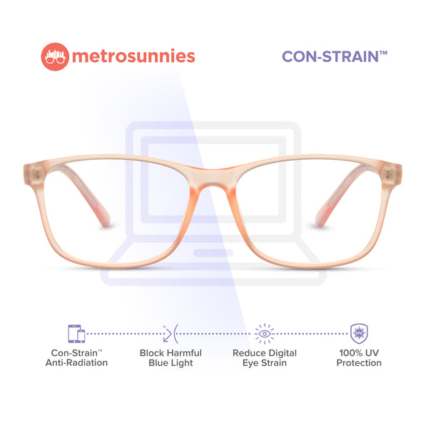 MetroSunnies Lulu Specs (Gray) / Con-Strain Blue Light / Versairy / Anti-Radiation Eyeglasses