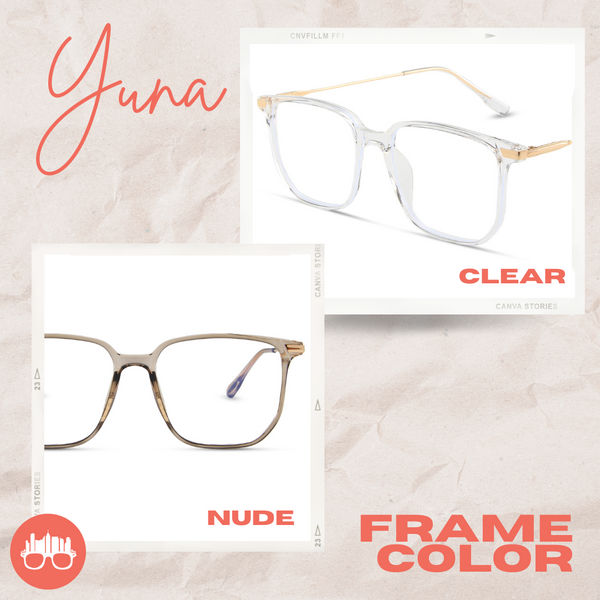 MetroSunnies Yuna Specs (Nude) Con-Strain Anti Radiation Eyeglasses Women Men Blue Light Eyewear