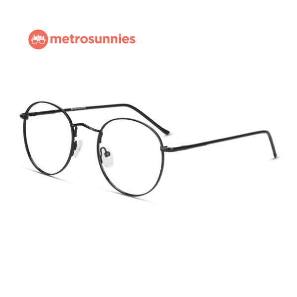 MetroSunnies Adrian Specs (Black) / Replaceable Lens / Eyeglasses for Men and Women