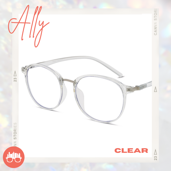 MetroSunnies Ally Specs (Clear) / Con-Strain Blue Light / Versairy / Anti-Radiation Eyeglasses