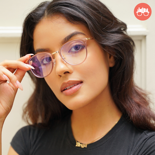 MetroSunnies Annika Specs (Champagne) / Con-Strain Blue Light / Versairy / Anti-Radiation Eyeglasses