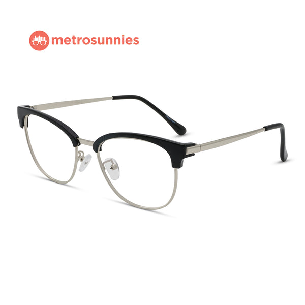 MetroSunnies Ariel Specs (Black) / Replaceable Lens / Eyeglasses for Men and Women