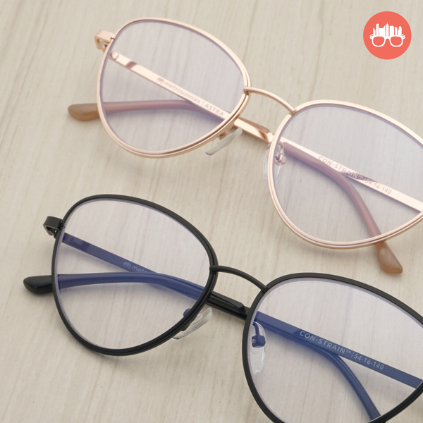 MetroSunnies Astra Specs (Rose Gold) / Replaceable Lens / Eyeglasses for Men and Women