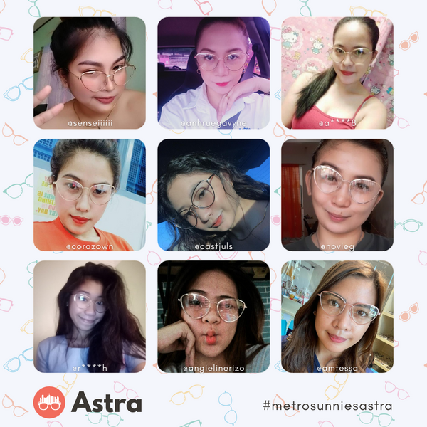 MetroSunnies Astra Specs (Rose Gold) / Replaceable Lens / Eyeglasses for Men and Women