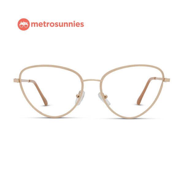 MetroSunnies Astra Specs (Rose Gold) / Replaceable Lens / Eyeglasses for Men and Women