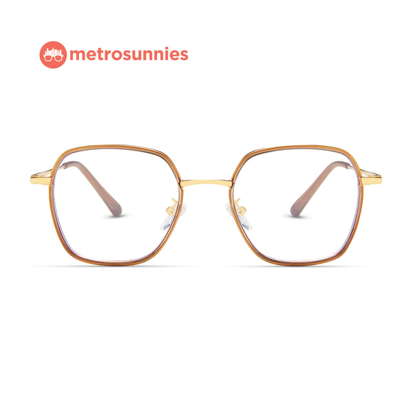 MetroSunnies August Specs (Nude) / Con-Strain Blue Light / Anti-Radiation Computer Eyeglasses
