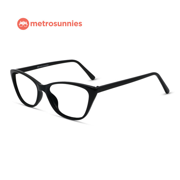 MetroSunnies Avery Specs (Black) / Replaceable Lens / Eyeglasses for Men and Women