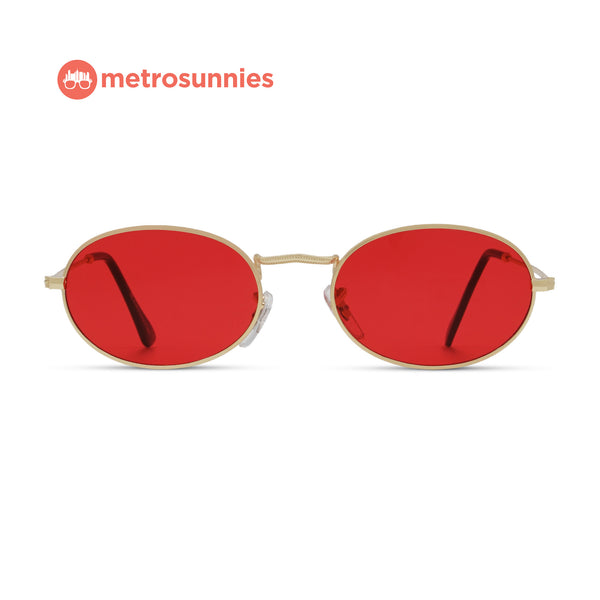 MetroSunnies Barnum Sunnies (Vermillion) / Sunglasses with UV400 Protection / Fashion Eyewear Unisex