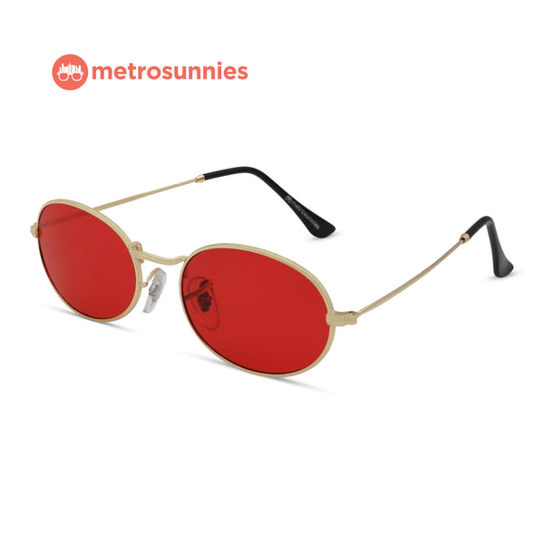 MetroSunnies Barnum Sunnies (Vermillion) / Sunglasses with UV400 Protection / Fashion Eyewear Unisex