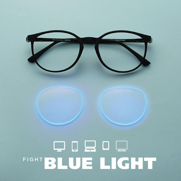 MetroSunnies Baron Specs (Black) / Con-Strain Blue Light / Versairy / Anti-Radiation Eyeglasses