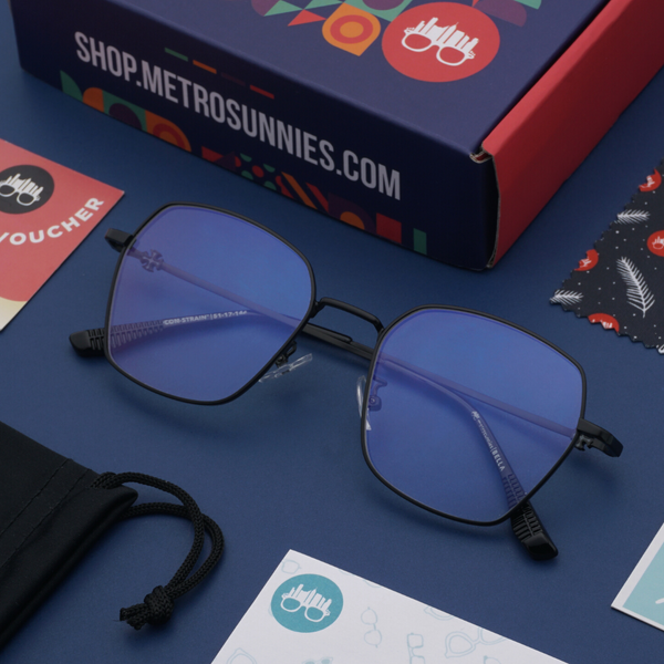 MetroSunnies Bella Specs (Rose Gold) / Con-Strain Blue Light / Anti-Radiation Computer Eyeglasses
